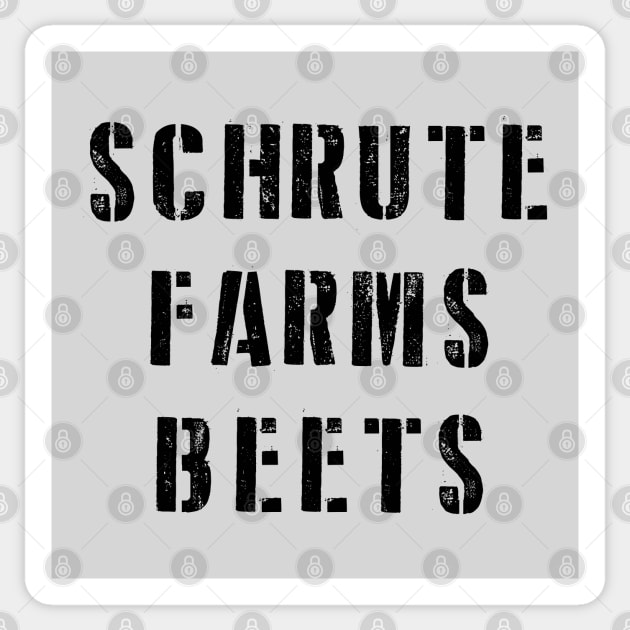 Schrute Farms Beets Sticker by AliceTWD